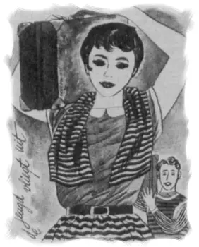 Illustratie uit de NCRV-gids. De jeugd vliegt uit. Illustratie uit de NCRV-gids. De jeugd vliegt uit