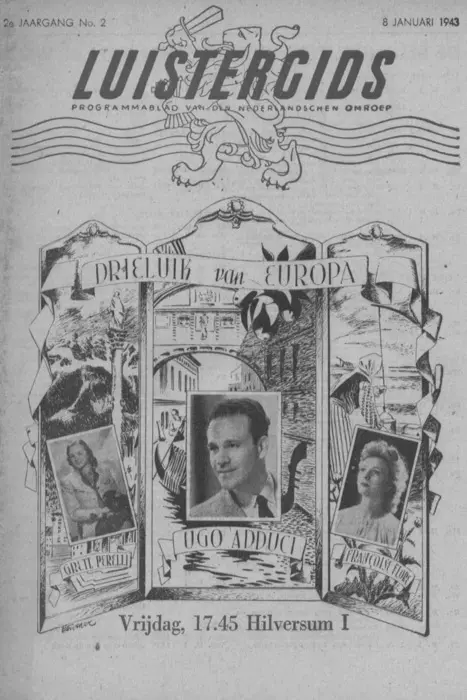 Omslag Luistergids 8 januari 1943.