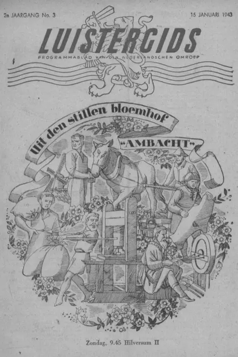 Omslag Luistergids 15 januari 1943.