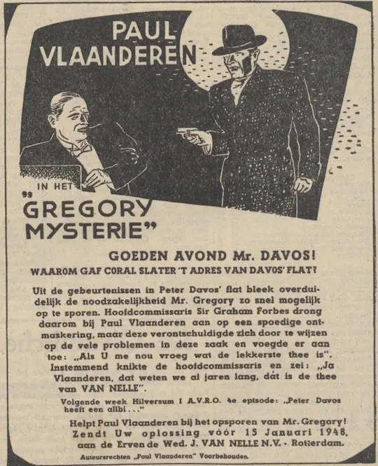 Advertentie Paul Vlaanderen prijsvraag