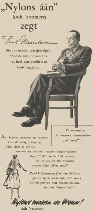 Advertentie voor nylons in Beatrijs van 29-05-1953.