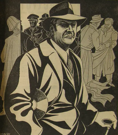 Paul Vlaanderen en het Spencer mysterie. Omslag AVRO Radiobode, 19 januari 1958