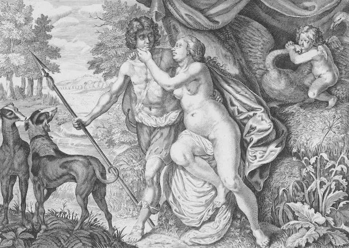 Orpheus zingt: Venus en Adonis