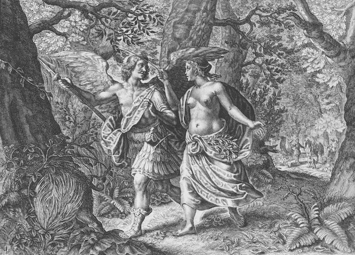 Circe verandert Picus in een specht