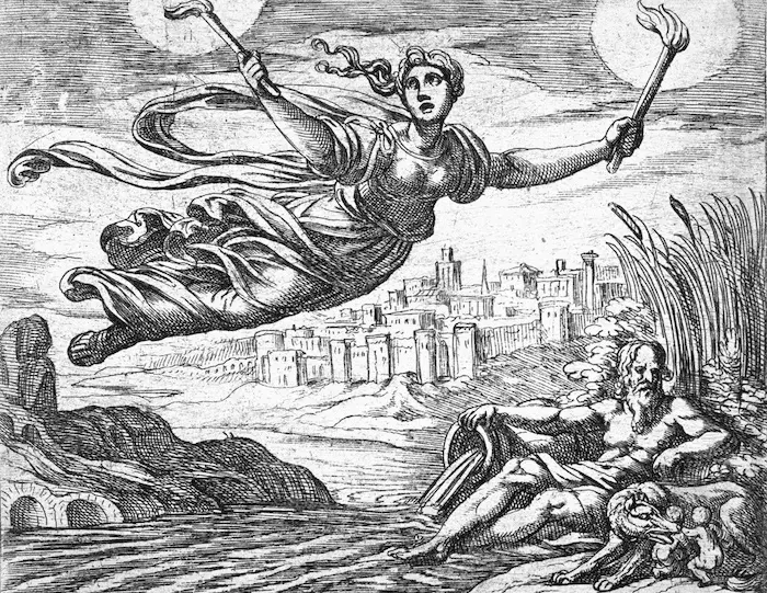 Canens op zoek naar Picus