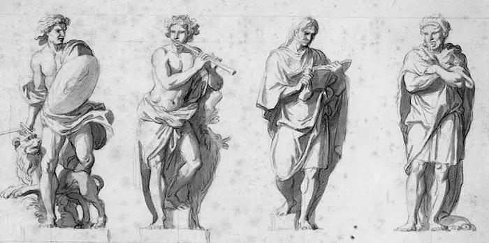 Pythagoras over de leer van de vier fasen van een mensenleven